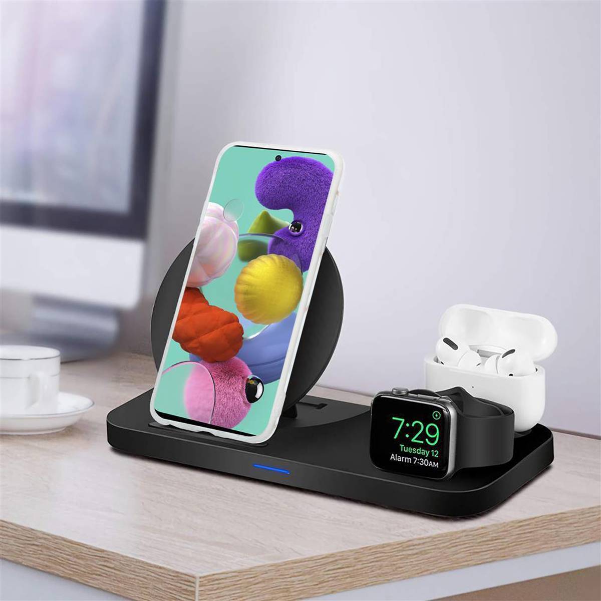 Cadorabo Schutzhülle für Samsung Galaxy A51 5G Hülle in Grau TPU Handyhülle Etui Case Cover