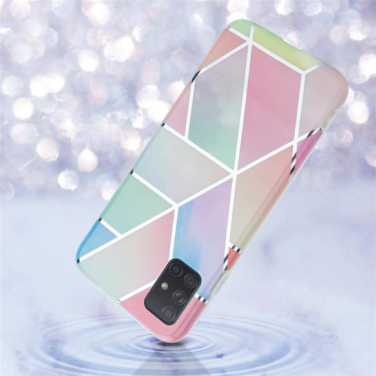 Cadorabo Schutzhülle für Samsung Galaxy A71 5G Hülle in Rosa TPU Handyhülle Etui Case Cover