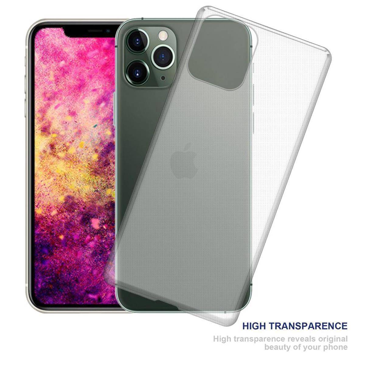 Cadorabo Hülle für Apple iPhone 12 / 12 PRO Schutz Hülle in Transparent Schutzhülle TPU Silikon Cover Etui Case