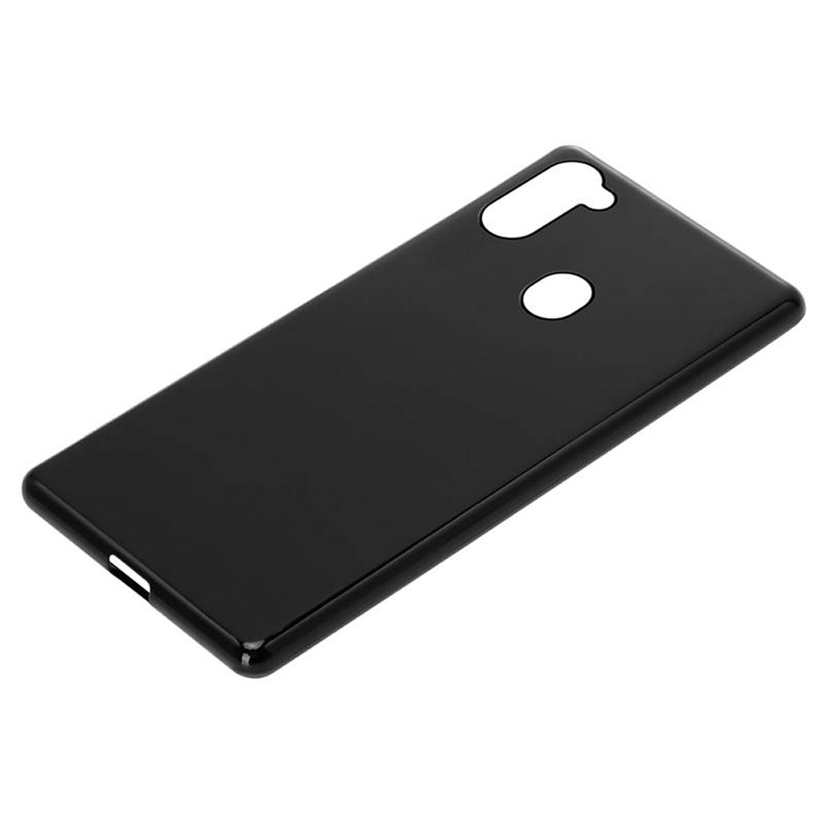 Cadorabo Hülle für Samsung Galaxy A11 / M11 Schutz Hülle in Schwarz Schutzhülle TPU Silikon Cover Etui Case
