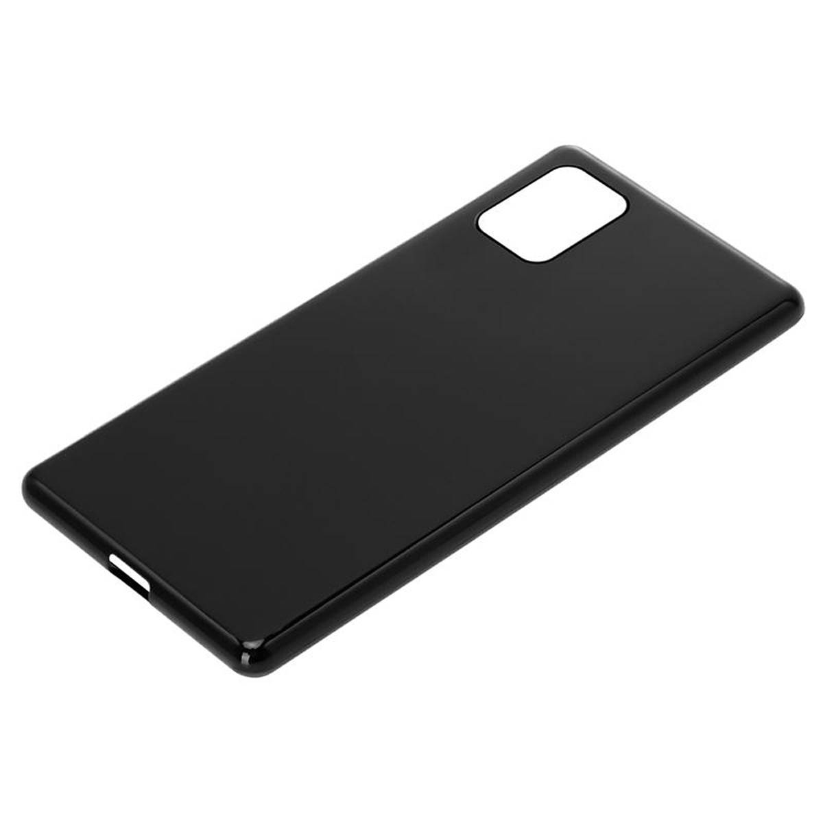 Cadorabo Hülle für Samsung Galaxy A31 Schutz Hülle in Schwarz Schutzhülle TPU Silikon Cover Etui Case