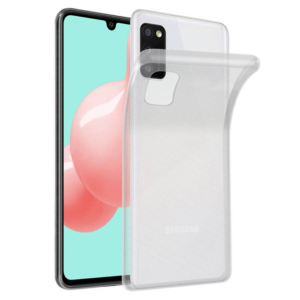 Cadorabo Hülle für Samsung Galaxy A41 Schutz Hülle in Transparent Schutzhülle TPU Silikon Cover Etui Case