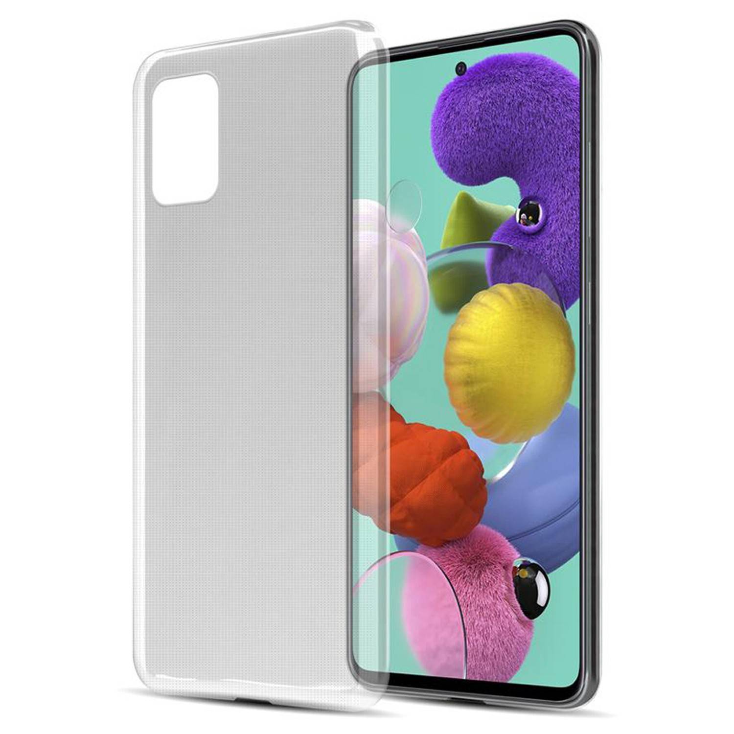 Cadorabo Hülle für Samsung Galaxy A51 5G Schutz Hülle in Transparent Schutzhülle TPU Silikon Cover Etui Case