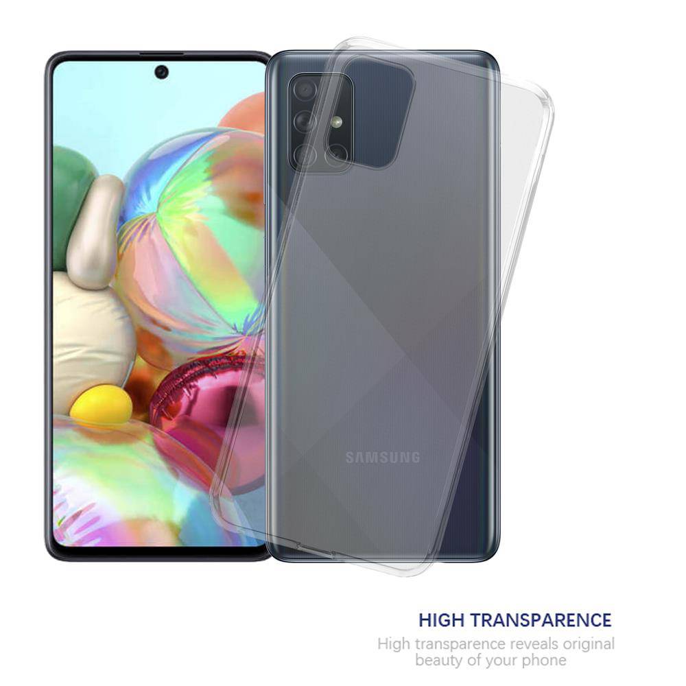 Cadorabo Hülle für Samsung Galaxy A71 4G Schutz Hülle in Transparent Schutzhülle TPU Silikon Cover Etui Case