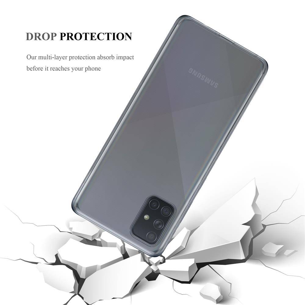 Cadorabo Hülle für Samsung Galaxy A71 4G Schutz Hülle in Transparent Schutzhülle TPU Silikon Cover Etui Case