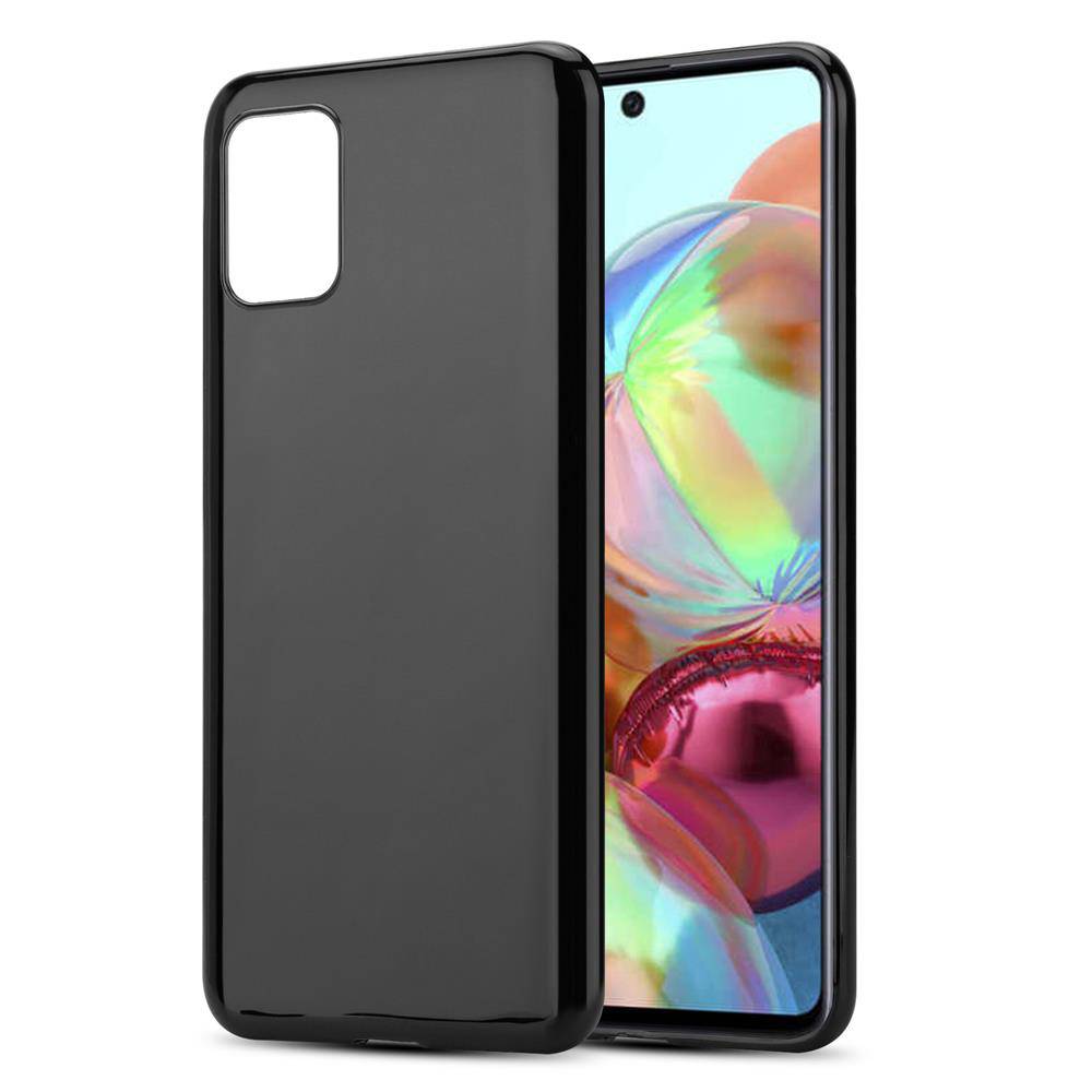Cadorabo Hülle für Samsung Galaxy A71 4G Schutz Hülle in Schwarz Schutzhülle TPU Silikon Cover Etui Case