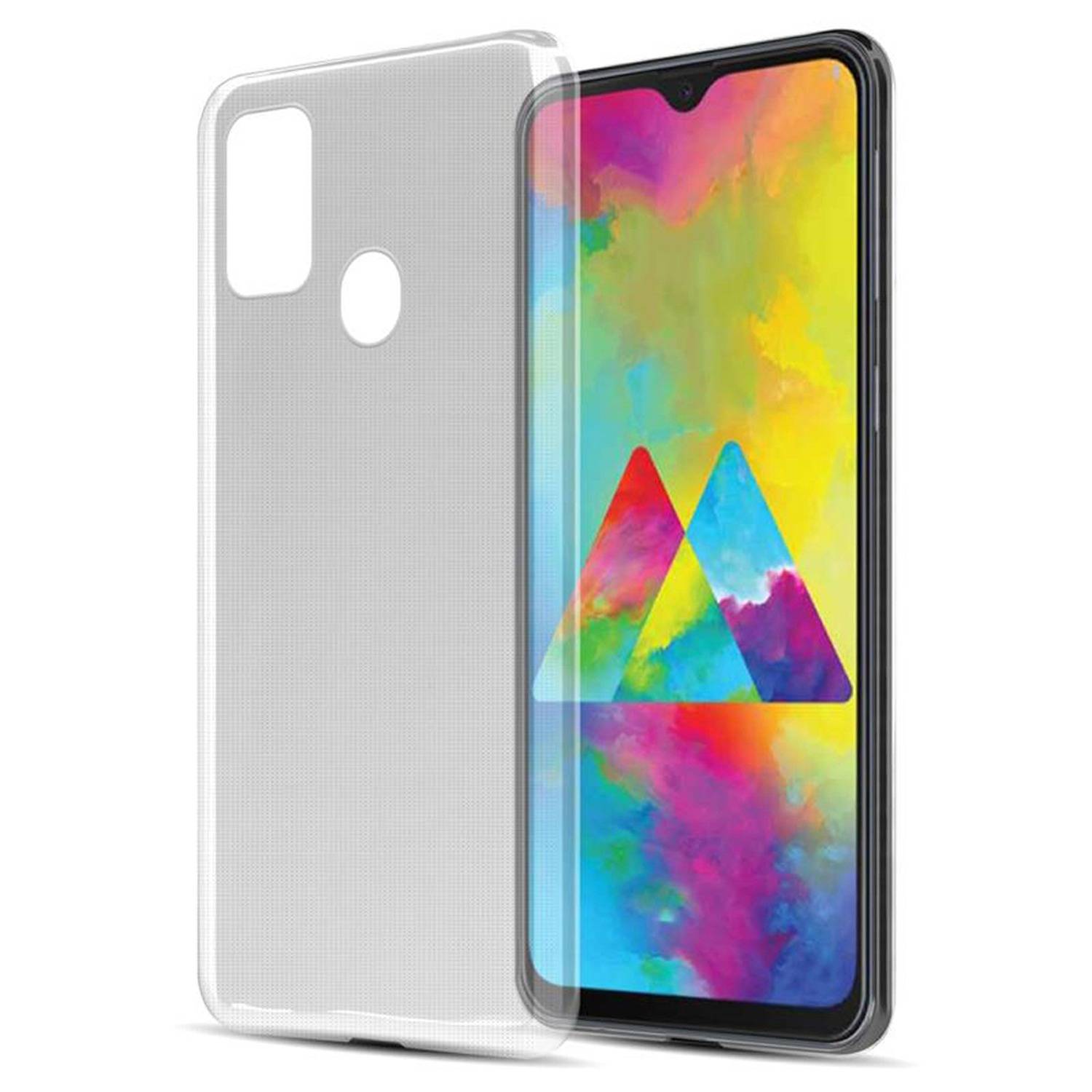 Cadorabo Hülle für Samsung Galaxy M21 / M30s Schutz Hülle in Transparent Schutzhülle TPU Silikon Cover Etui Case