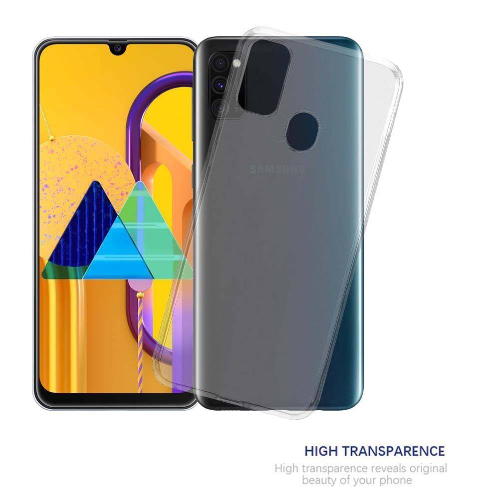 Cadorabo Hülle für Samsung Galaxy M21 / M30s Schutz Hülle in Transparent Schutzhülle TPU Silikon Cover Etui Case