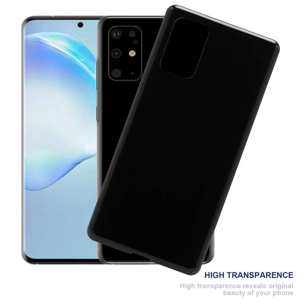 Cadorabo Hülle für Samsung Galaxy S20 PLUS Schutz Hülle in Schwarz Schutzhülle TPU Silikon Cover Etui Case
