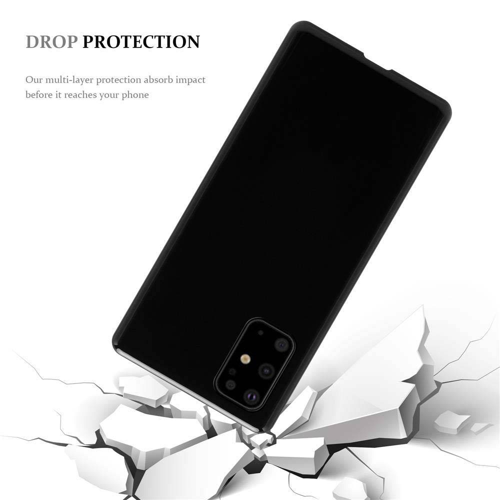 Cadorabo Hülle für Samsung Galaxy S20 PLUS Schutz Hülle in Schwarz Schutzhülle TPU Silikon Cover Etui Case