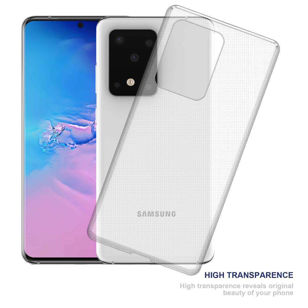 Cadorabo Hülle für Samsung Galaxy S20 ULTRA Schutz Hülle in Transparent Schutzhülle TPU Silikon Cover Etui Case