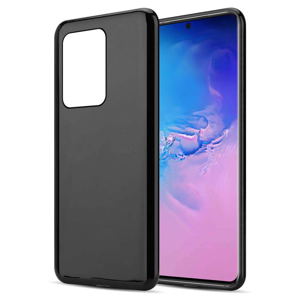 Cadorabo Hülle für Samsung Galaxy S20 ULTRA Schutz Hülle in Schwarz Schutzhülle TPU Silikon Cover Etui Case