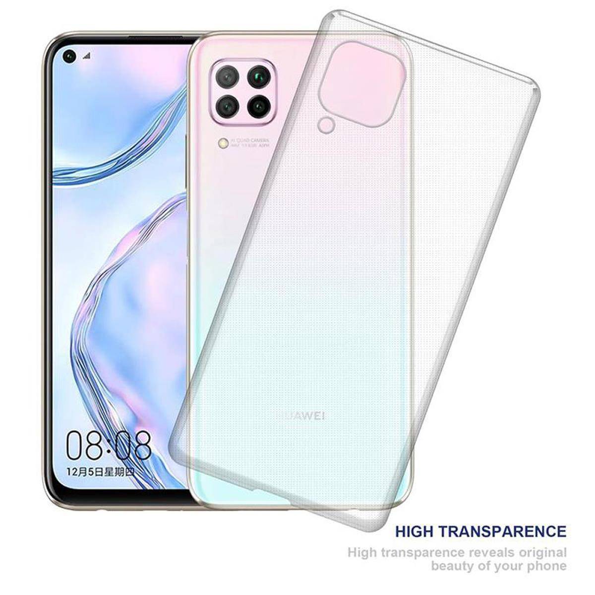 Cadorabo Hülle für Huawei NOVA 6 SE / P40 LITE / NOVA 7i Schutz Hülle in Transparent Schutzhülle TPU Silikon Cover Etui