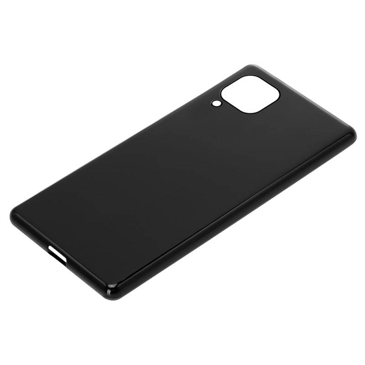 Cadorabo Hülle für Huawei NOVA 6 SE / P40 LITE / NOVA 7i Schutz Hülle in Schwarz Schutzhülle TPU Silikon Cover Etui Case