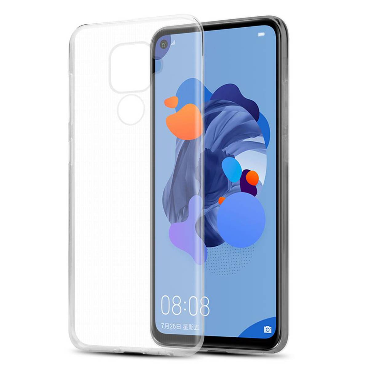 Cadorabo Hülle für Huawei MATE 30 LITE Schutz Hülle in Transparent Schutzhülle TPU Silikon Cover Etui Case