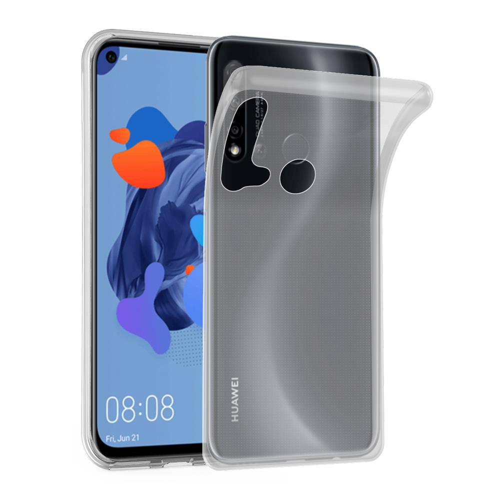 Cadorabo Hülle für Huawei NOVA 5i / P20 LITE 2019 Schutz Hülle in Transparent Schutzhülle TPU Silikon Cover Etui Case