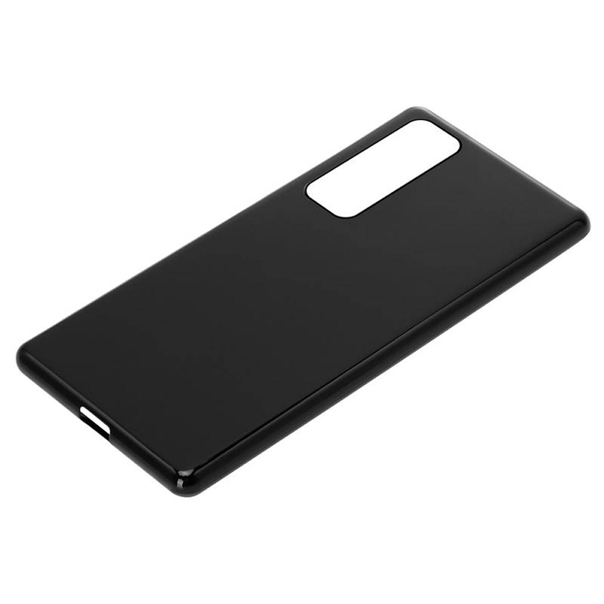 Cadorabo Hülle für Huawei NOVA 7 PRO 5G Schutz Hülle in Schwarz Schutzhülle TPU Silikon Cover Etui Case
