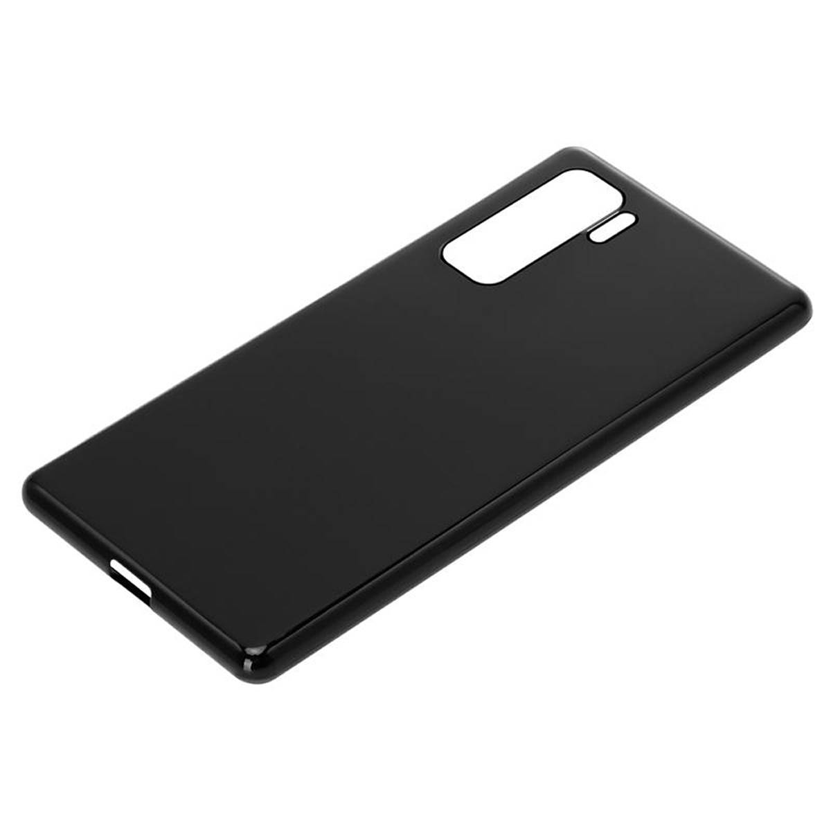 Cadorabo Hülle für Huawei NOVA 7 SE Schutz Hülle in Schwarz Schutzhülle TPU Silikon Cover Etui Case