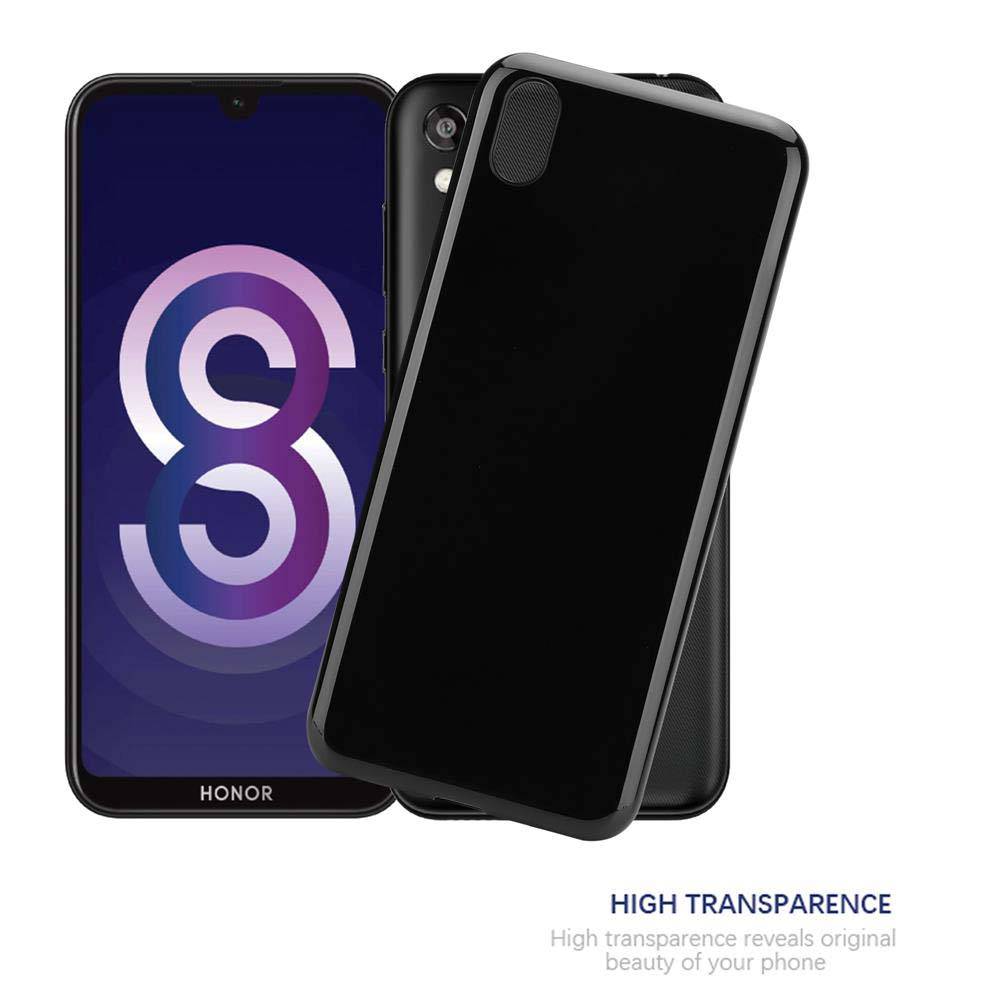 Cadorabo Hülle für Huawei Y5 2019 / Enjoy Play 8 / Honor 8S Schutz Hülle in Schwarz Schutzhülle TPU Silikon Cover Etui