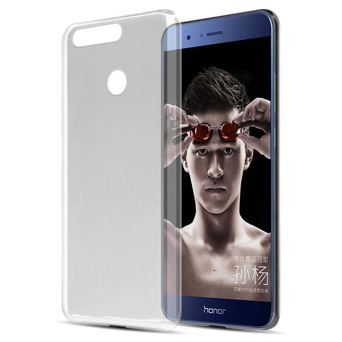 Cadorabo Hülle für Honor V9 Schutz Hülle in Transparent Schutzhülle TPU Silikon Cover Etui Case