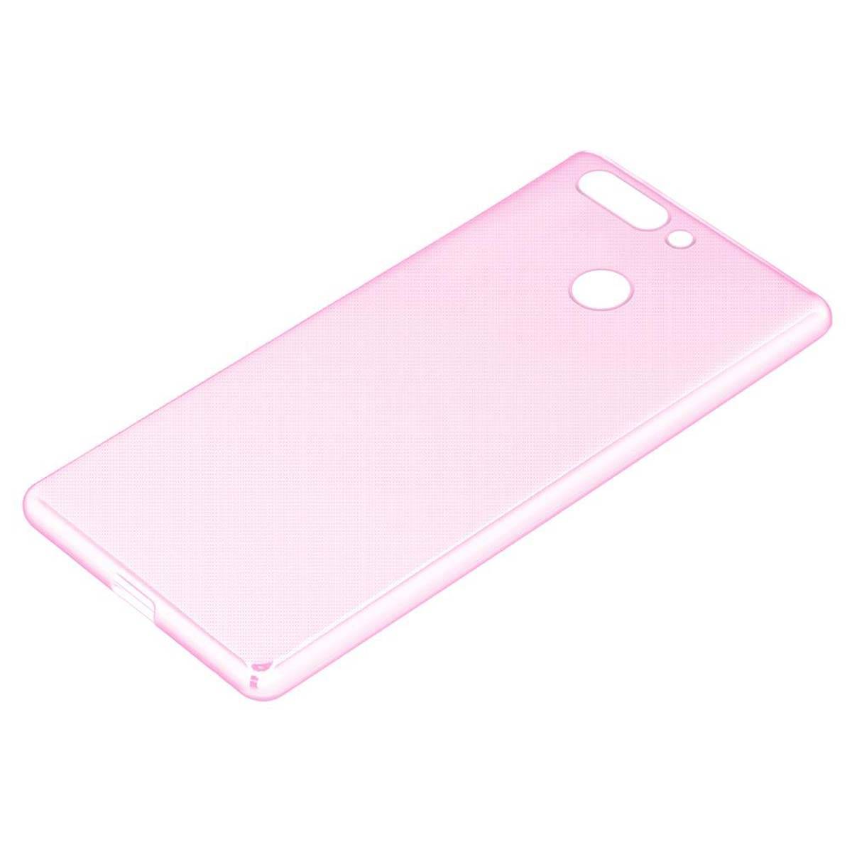 Cadorabo Hülle für Honor V9 Schutz Hülle in Pink Schutzhülle TPU Silikon Cover Etui Case