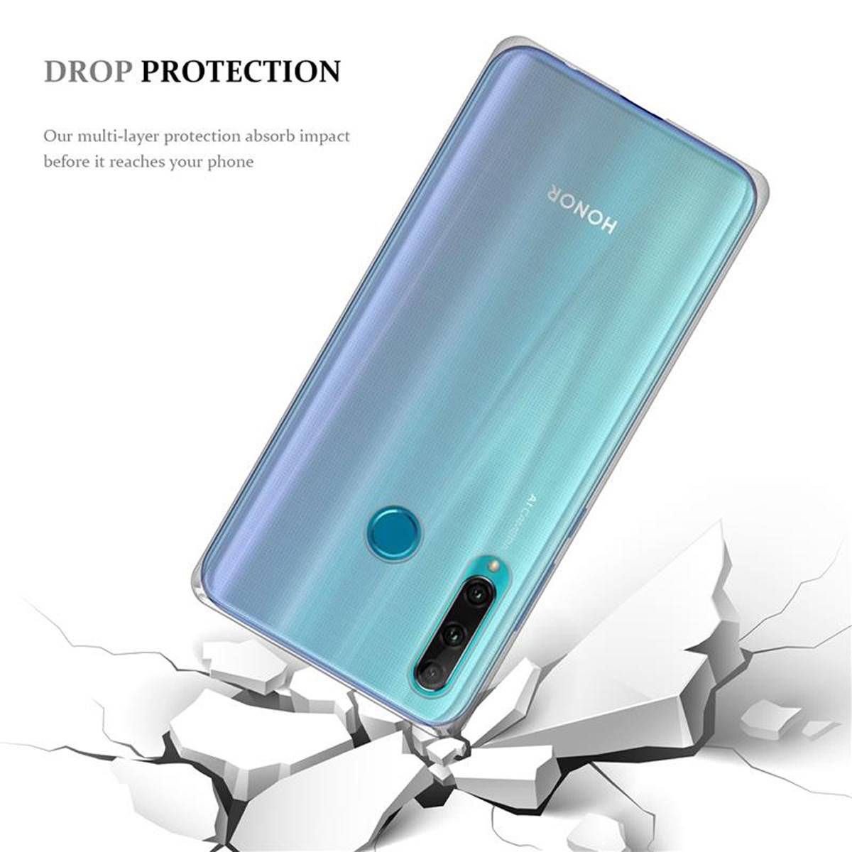 Cadorabo Hülle für Honor 20e Schutz Hülle in Transparent Schutzhülle TPU Silikon Cover Etui Case