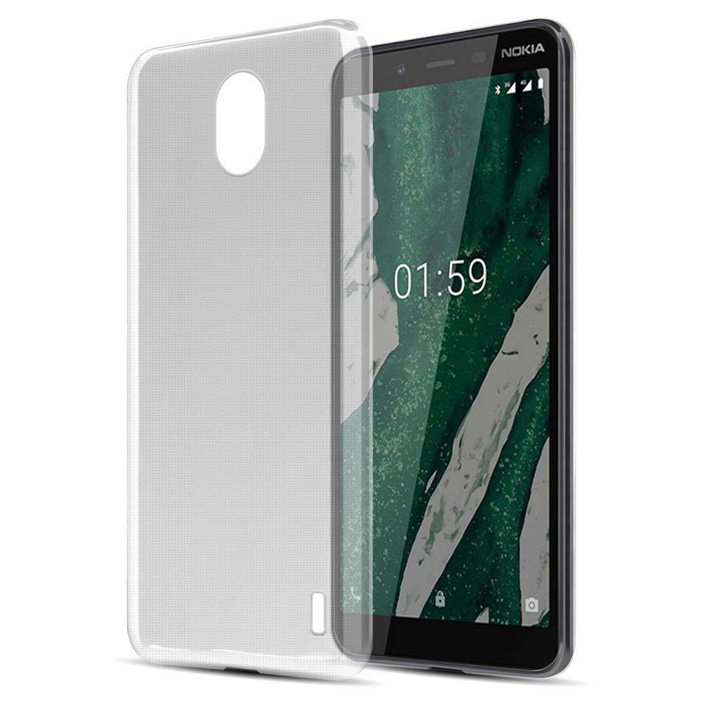 Cadorabo Hülle für Nokia 1 PLUS Schutz Hülle in Weiß Schutzhülle TPU Silikon Cover Etui Case