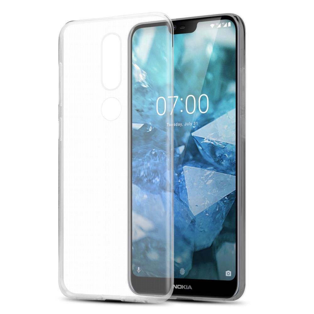 Cadorabo Hülle für Nokia 7.1 Schutz Hülle in Transparent Schutzhülle TPU Silikon Cover Etui Case
