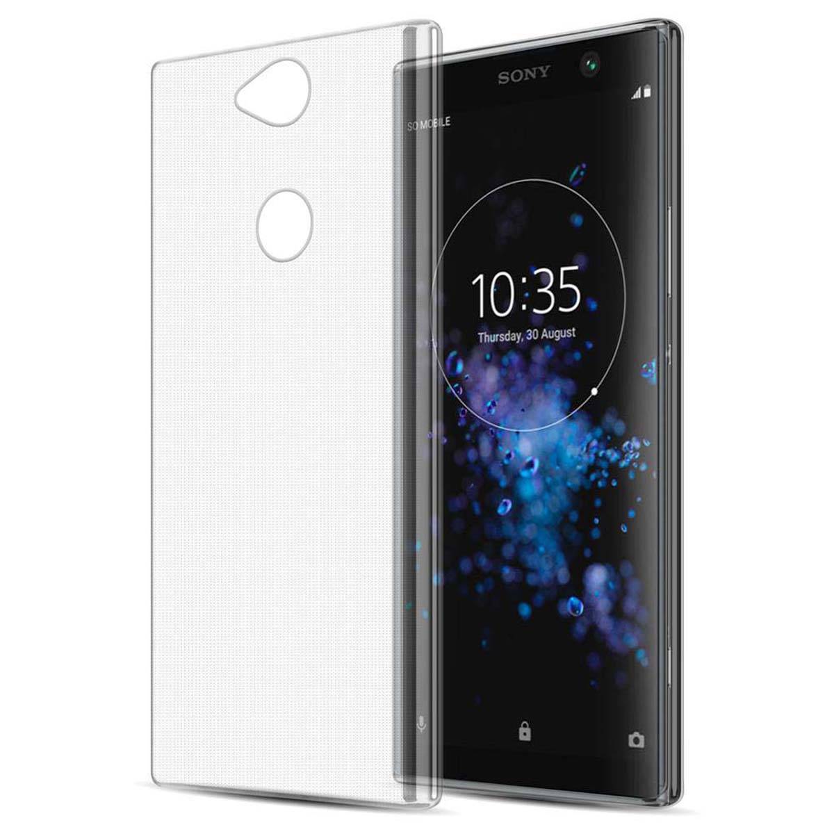 Cadorabo Hülle für Sony Xperia XA2 PLUS Schutz Hülle in Transparent Schutzhülle TPU Silikon Cover Etui Case