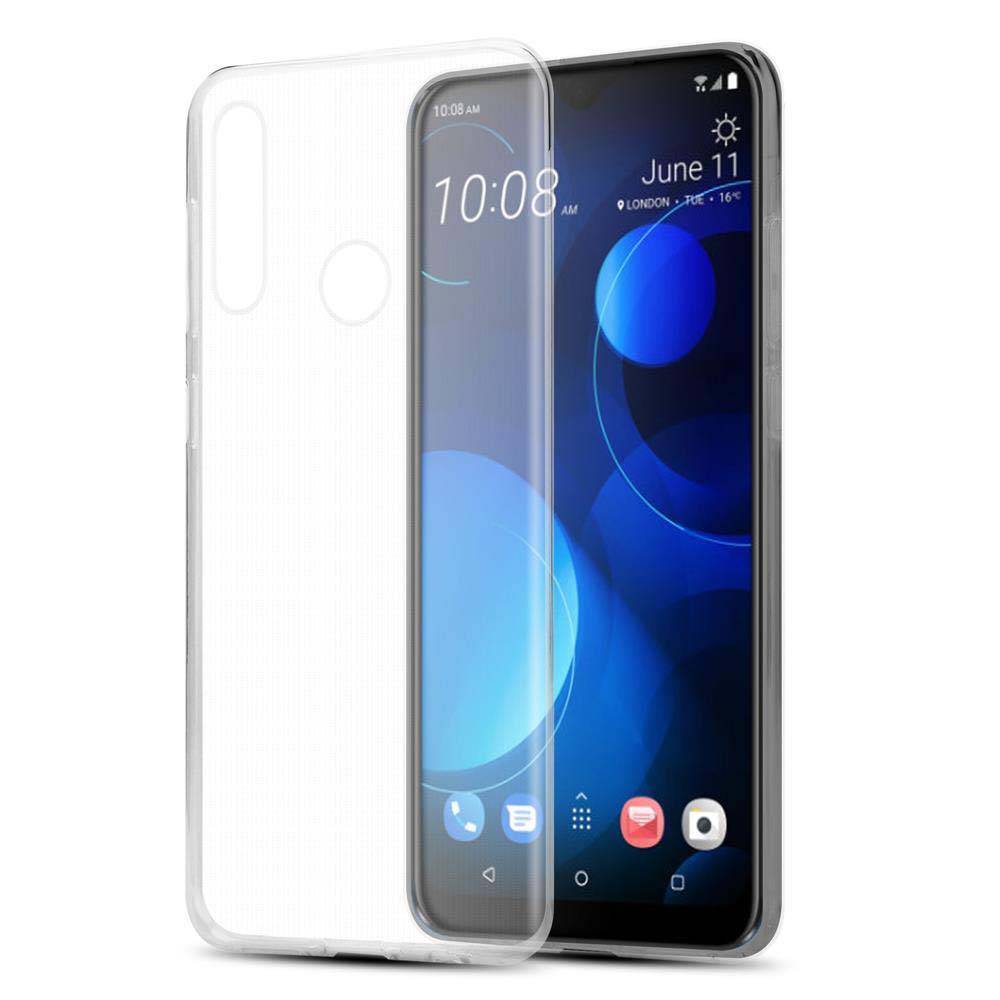 Cadorabo Hülle für HTC Desire 19 PLUS Schutz Hülle in Transparent Schutzhülle TPU Silikon Cover Etui Case