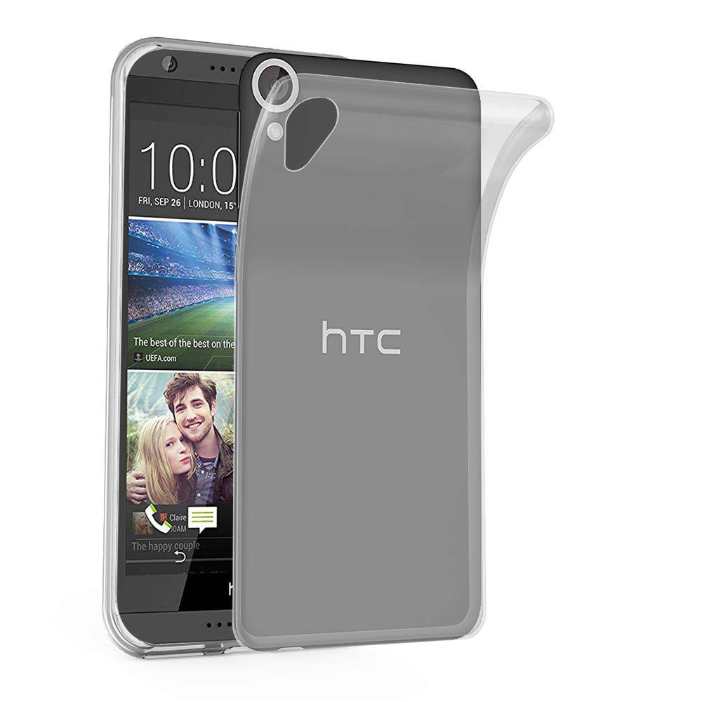 Cadorabo Hülle für HTC Desire 820 Schutz Hülle in Transparent Schutzhülle TPU Silikon Cover Etui Case