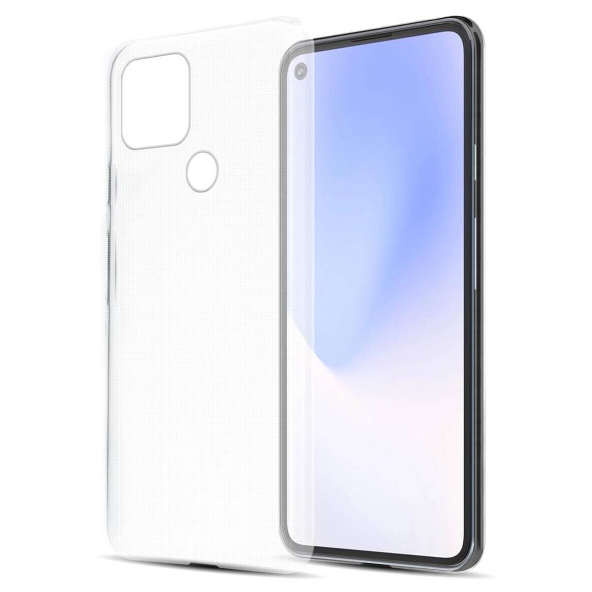 Cadorabo Hülle für Google PIXEL 5 XL Schutz Hülle in Transparent Schutzhülle TPU Silikon Cover Etui Case