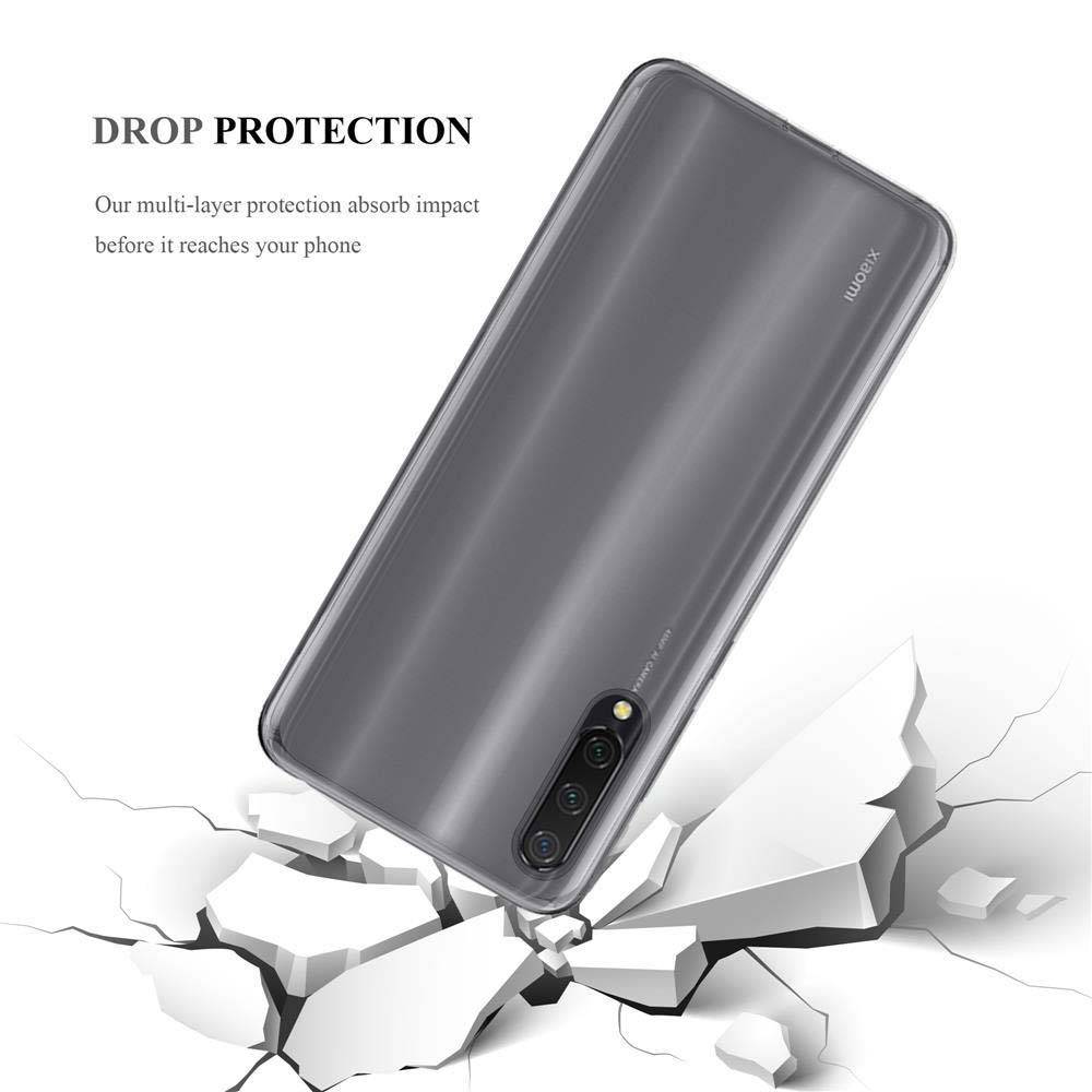 Cadorabo Hülle für Xiaomi Mi CC9 Schutz Hülle in Transparent Schutzhülle TPU Silikon Cover Etui Case