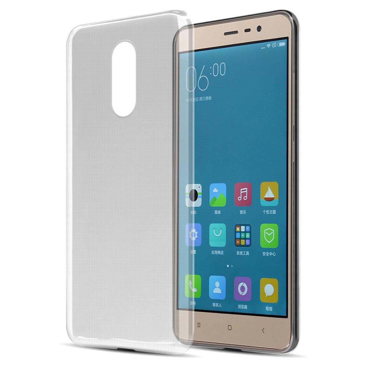 Cadorabo Hülle für Xiaomi Mi Note 3 Schutz Hülle in Weiß Schutzhülle TPU Silikon Cover Etui Case