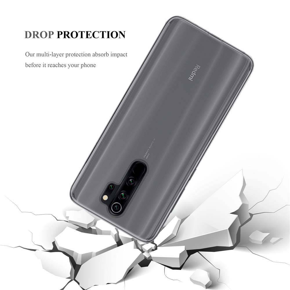 Cadorabo Hülle für Xiaomi RedMi NOTE 8 PRO Schutz Hülle in Transparent Schutzhülle TPU Silikon Cover Etui Case