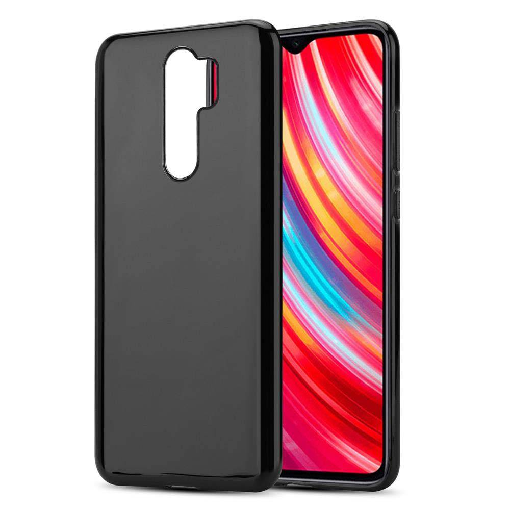 Cadorabo Hülle für Xiaomi RedMi NOTE 8 PRO Schutz Hülle in Schwarz Schutzhülle TPU Silikon Cover Etui Case