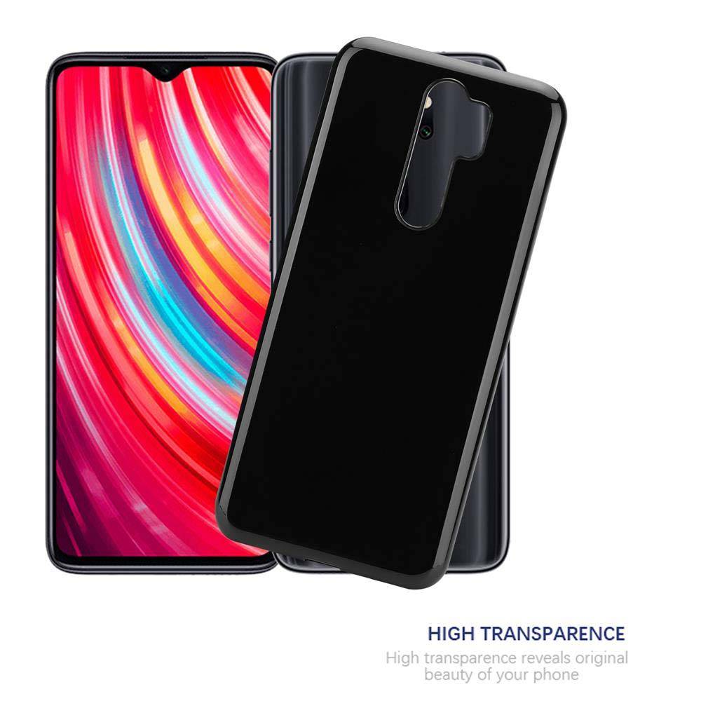 Cadorabo Hülle für Xiaomi RedMi NOTE 8 PRO Schutz Hülle in Schwarz Schutzhülle TPU Silikon Cover Etui Case