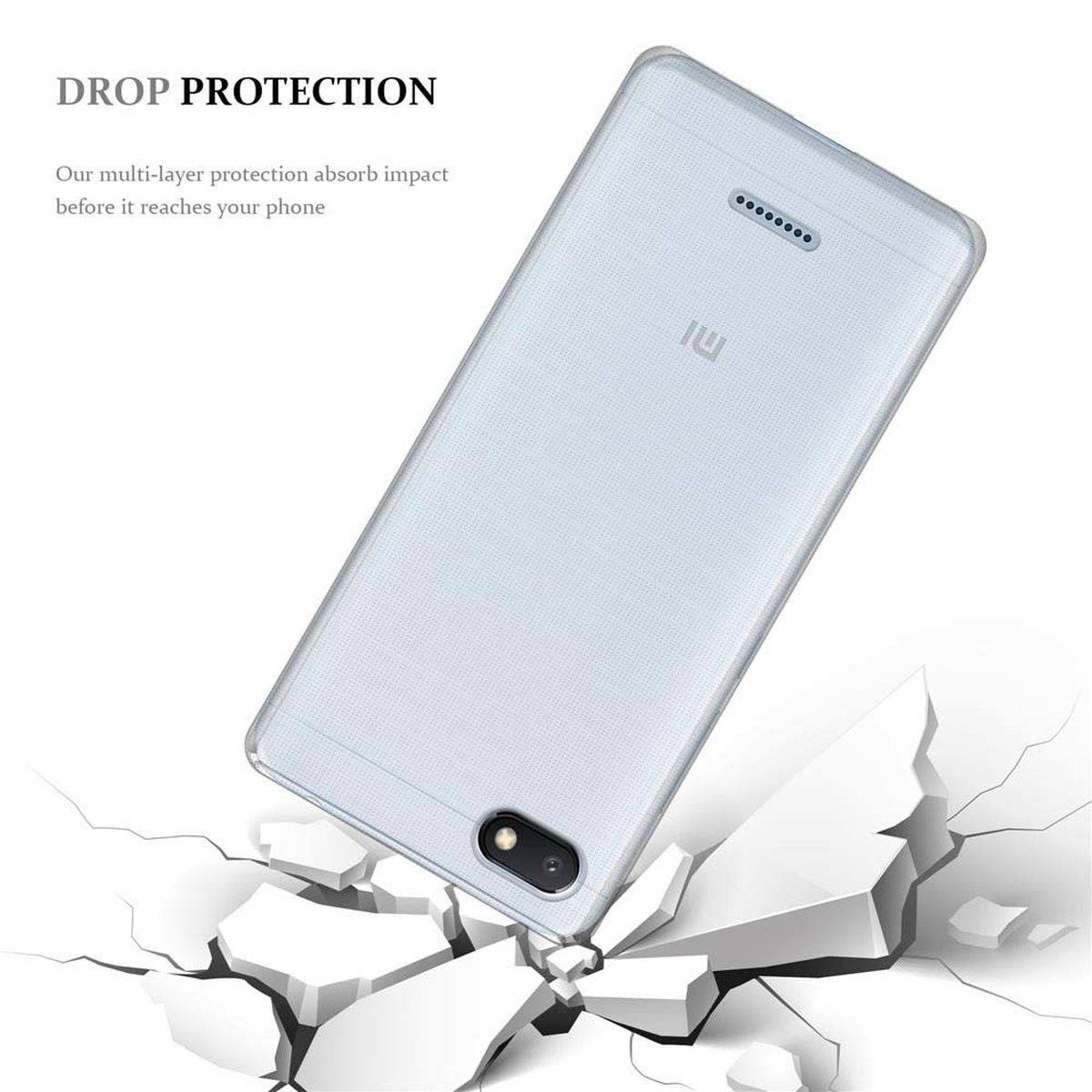 Flexible TPU Silikon Handy Schutzhülle - Hülle - ultra slim, voll transparent, Backcover für Xiaomi RedMi 6A