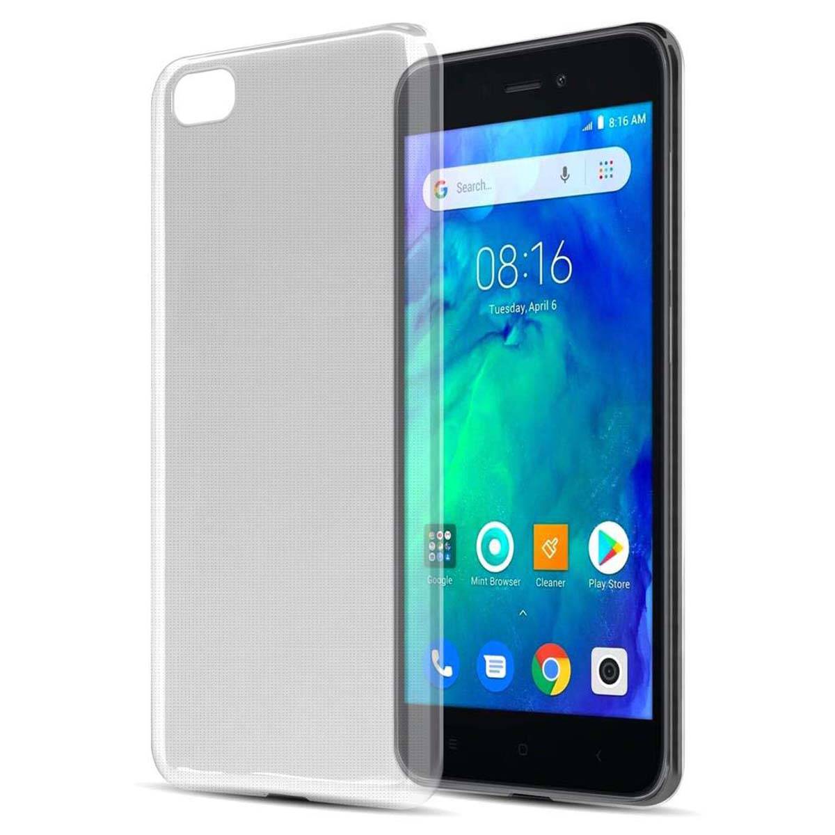 Cadorabo Hülle für Xiaomi RedMi GO Schutz Hülle in Transparent Schutzhülle TPU Silikon Cover Etui Case