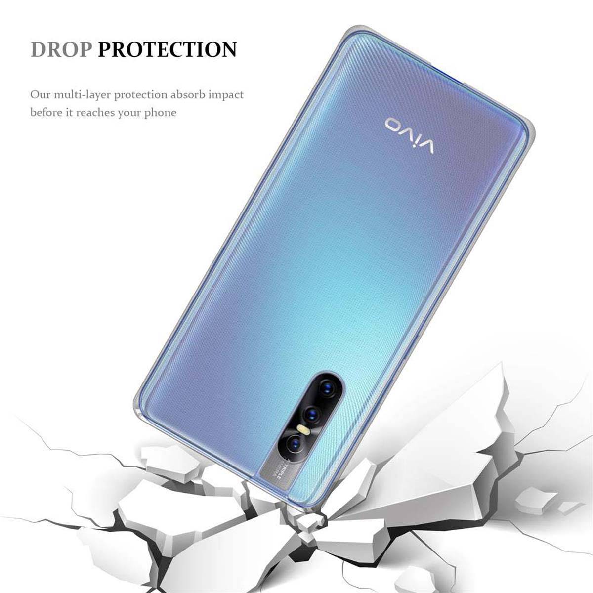 Cadorabo Hülle für Vivo V15 PRO Schutz Hülle in Transparent Schutzhülle TPU Silikon Cover Etui Case