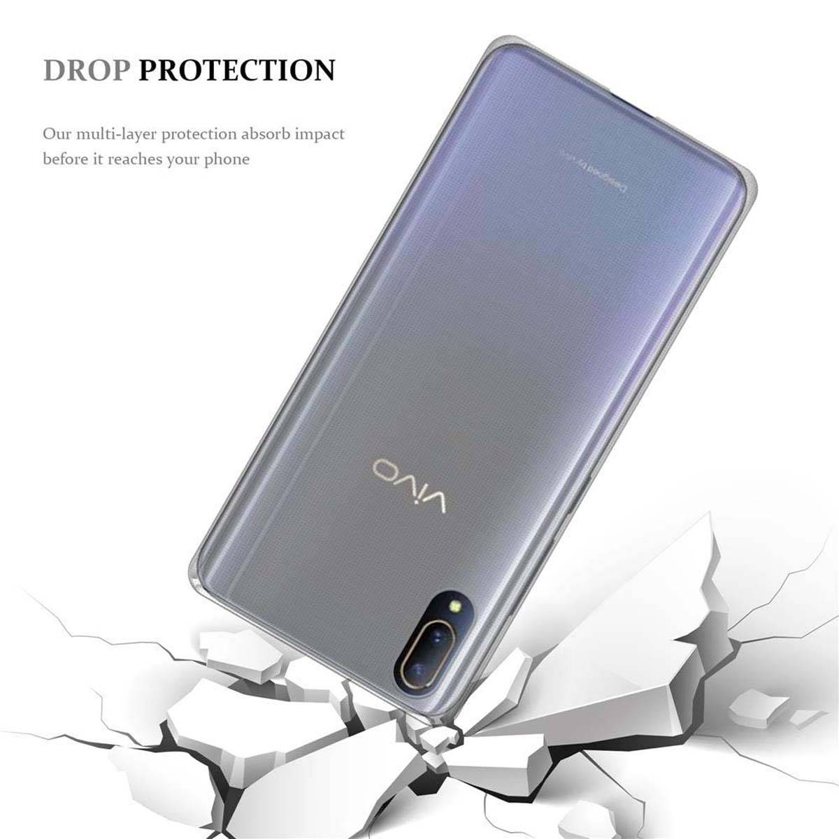 Cadorabo Hülle für Vivo X21S Schutz Hülle in Weiß Schutzhülle TPU Silikon Cover Etui Case
