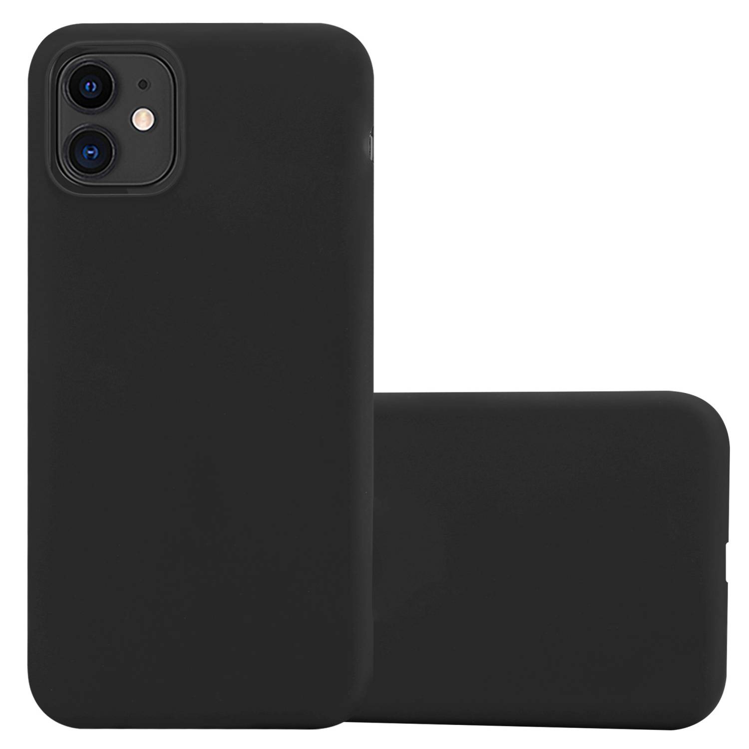 Cadorabo Hülle für Apple iPhone 11 Schutzhülle in Schwarz Handyhülle TPU Silikon Etui Case Cover