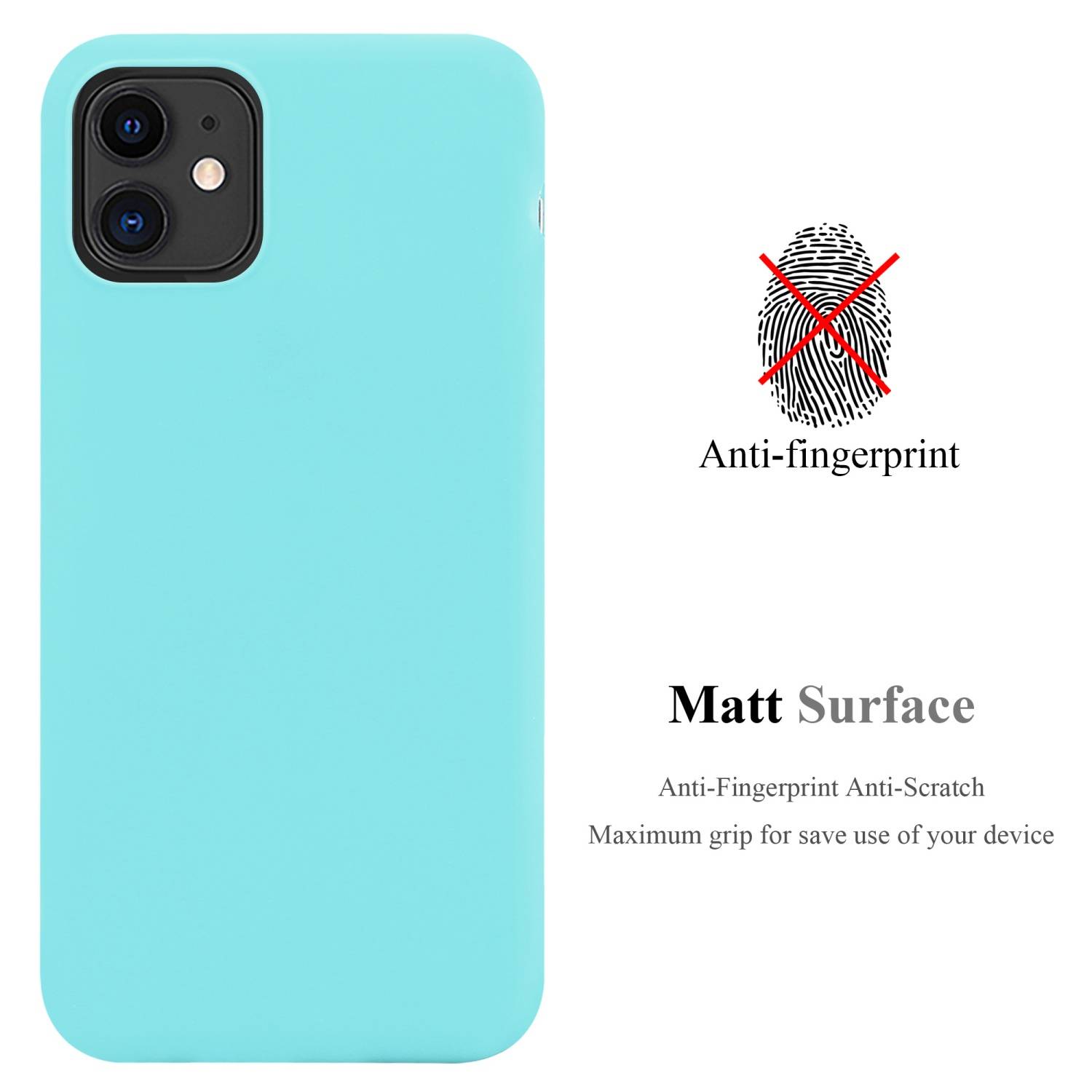 Cadorabo Hülle für Apple iPhone 11 Schutzhülle in Blau Handyhülle TPU Silikon Etui Case Cover