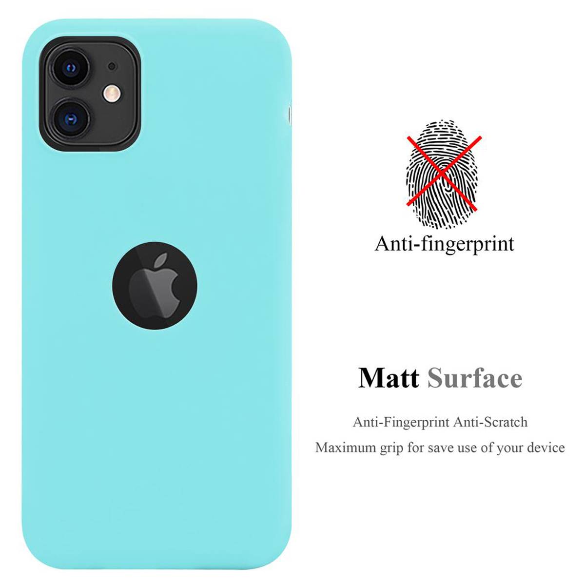 Cadorabo Hülle für Apple iPhone 11 Schutzhülle in Blau Handyhülle TPU Silikon Etui Case Cover
