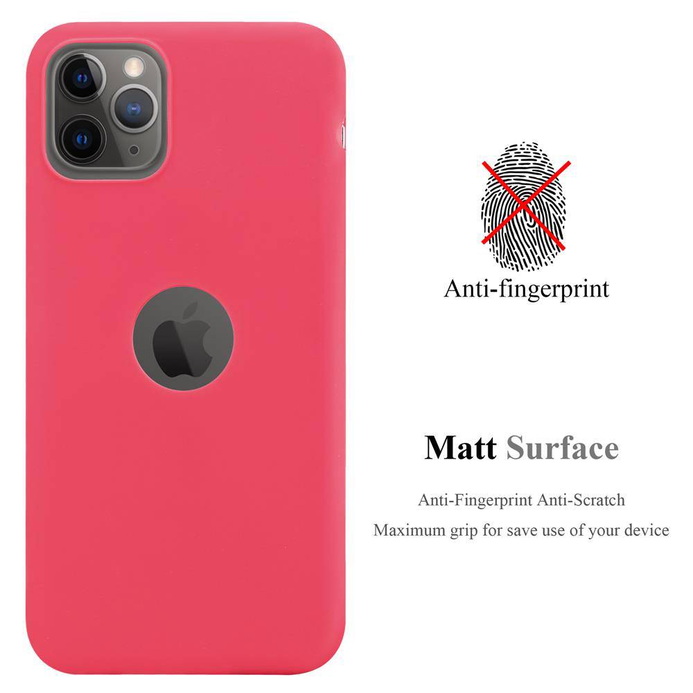 Cadorabo Hülle für Apple iPhone 11 PRO Schutzhülle in Rot Handyhülle TPU Silikon Etui Case Cover
