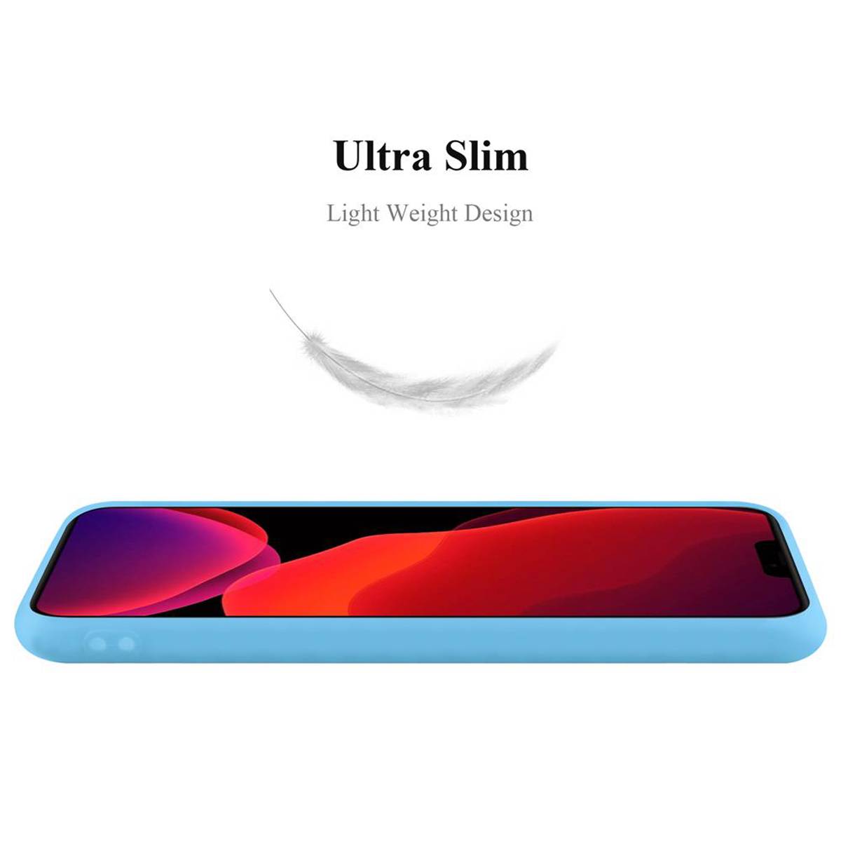 Cadorabo Hülle für Apple iPhone 12 PRO MAX Schutzhülle in Blau Handyhülle TPU Silikon Etui Case Cover