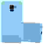Cadorabo Hülle für Samsung Galaxy A5 2018 Schutzhülle in Blau Handyhülle TPU Silikon Etui Case Cover