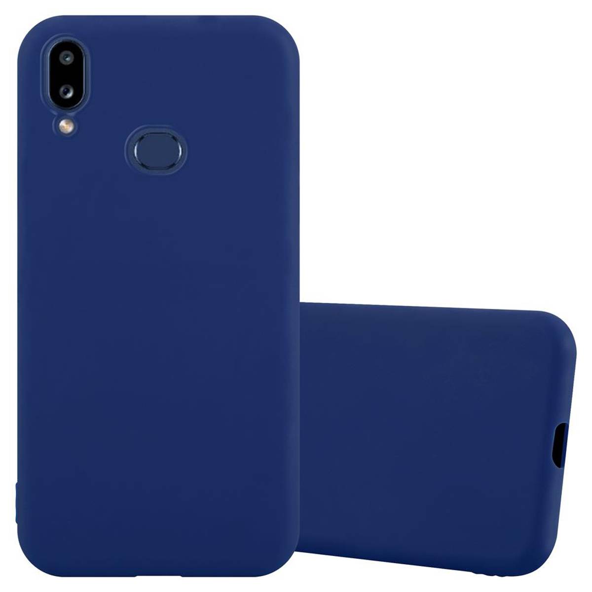 Cadorabo Hülle für Samsung Galaxy A10s / M01s Schutzhülle in Blau Handyhülle TPU Silikon Etui Case Cover