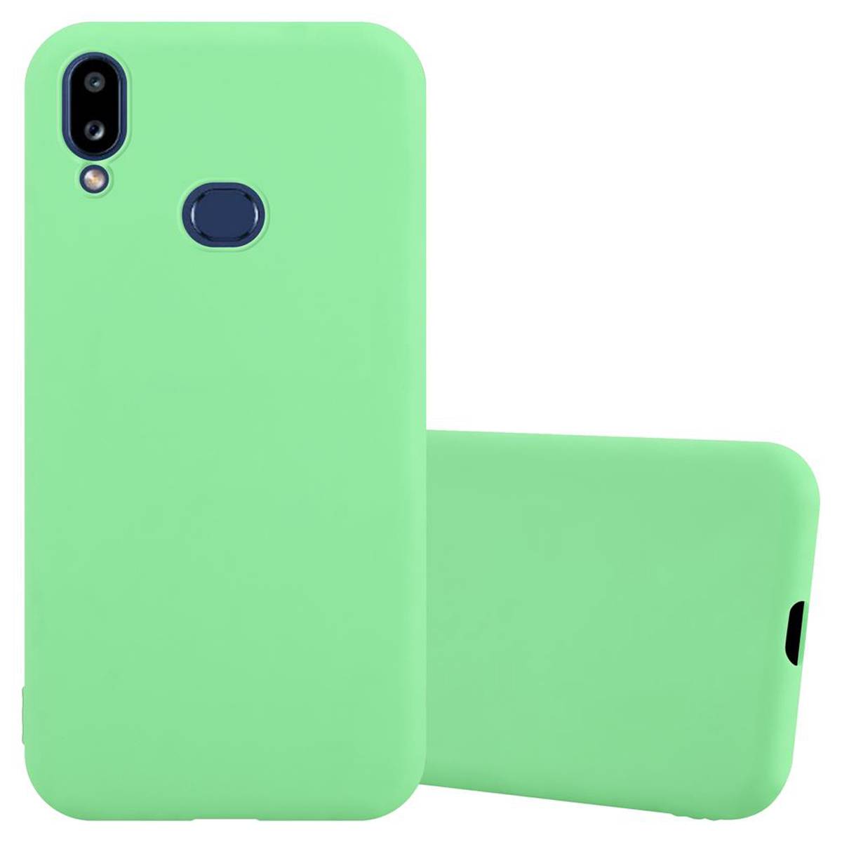 Cadorabo Hülle für Samsung Galaxy A10s / M01s Schutzhülle in Grün Handyhülle TPU Silikon Etui Case Cover