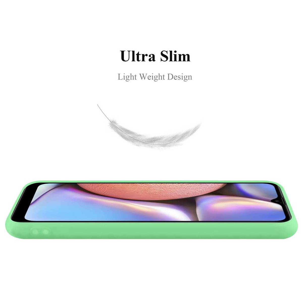 Cadorabo Hülle für Samsung Galaxy A10s / M01s Schutzhülle in Grün Handyhülle TPU Silikon Etui Case Cover